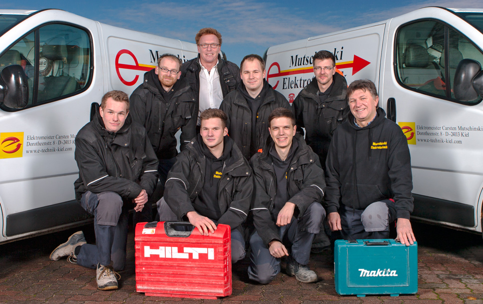 Das Team von E-Technik Mutschinski - Ihrem Elektriker in Kiel 